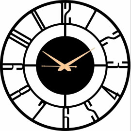 Analog Iron Wall Clock, 12 inch