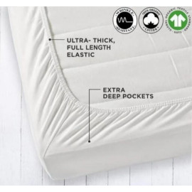 King Size Microfiber Elastic Fitted Bed Sheets WITH 2 PILLOW COVER, For Home