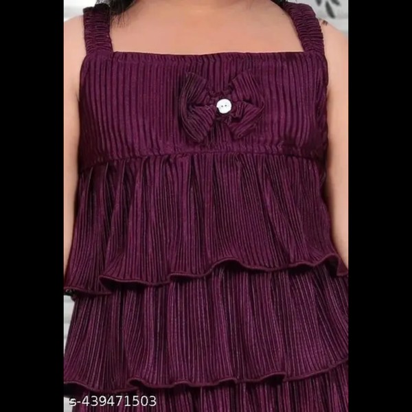 Kids Girls Purple Pant Top Set