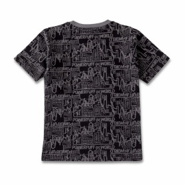 Black Cotton Boys Printed T Shirts