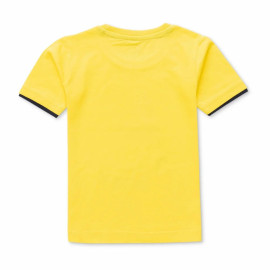 Round yellow,navy Boys Tshirt And Shorts, Half Sleeves, Printed