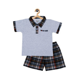 Cotton White Boys Tshirt And Shorts