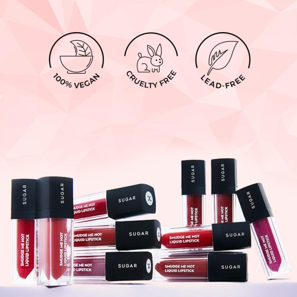 Sugar Cosmetics - Smudge Me Not - Liquid Lipstick ,ultra Matte, Transferproof And Waterproof, Lasts Up To 12 Hours ,4.5ml - 21 Aubergine Queen 