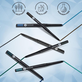 SUGAR Cosmetics Kohl of Honour Intense Kajal | Upto 12 hrs | Long Lasting, Smudge Proof & Waterproof Kajal | Matte Finish | Twist Up Kajal Pencil | Paraben Free | 03 Aqua Lung