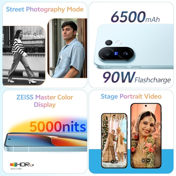 VIVO X200 FE 5G (Luxe Grey, 16GB RAM, 512GB Storage)