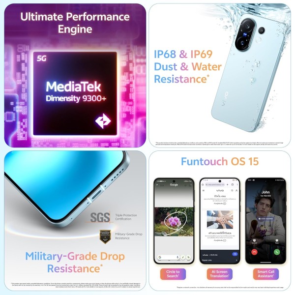 VIVO X200 FE 5G (Luxe Grey, 16GB RAM, 512GB Storage)