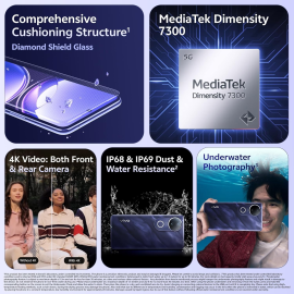 Vivo V50e 5G (Sapphire Blue, 8GB RAM, 128GB Storage)