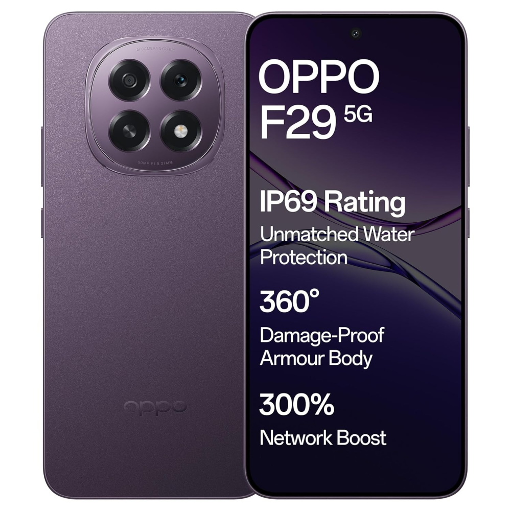 Oppo F29 5G Solid Purple Smart Phone (12 GB RAM,512 GB storage )