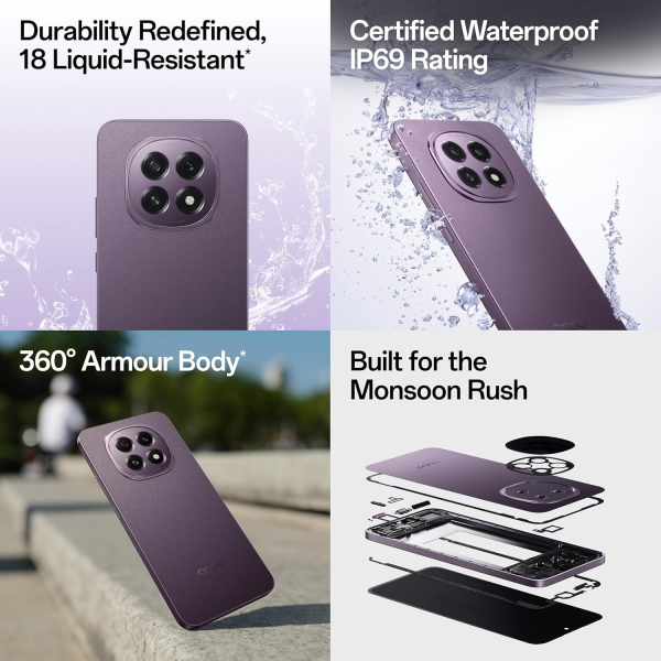 Oppo F29 5G Solid Purple Smart Phone (12 GB RAM,512 GB storage )