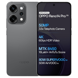 Oppo RENO 14 PRO (Titanium Grey, 12GB RAM, 256GB Storage)