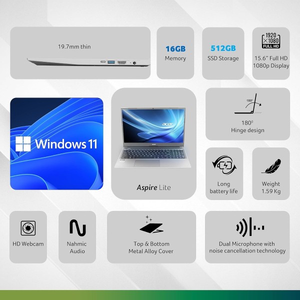 I5 Acer Portable Laptop, Screen Size: 14", 4 Gb