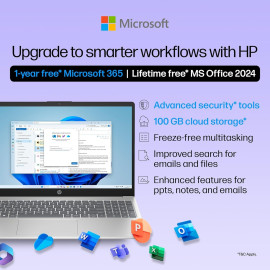 HP 15, 13th Gen Intel Core i3-1315U (12GB DDR4, 512GB SSD) FHD, Anti-Glare, Micro-Edge