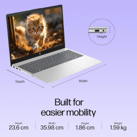 HP 15, 13th Gen Intel Core i3-1315U (12GB DDR4, 512GB SSD) FHD, Anti-Glare, Micro-Edge