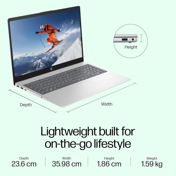 I5 HP Portable Laptop, Screen Size: 15", 4 GB