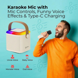Newly Launched Fusion Tunes 10W Mini Bluetooth Speaker, Wireless Karaoke Mic