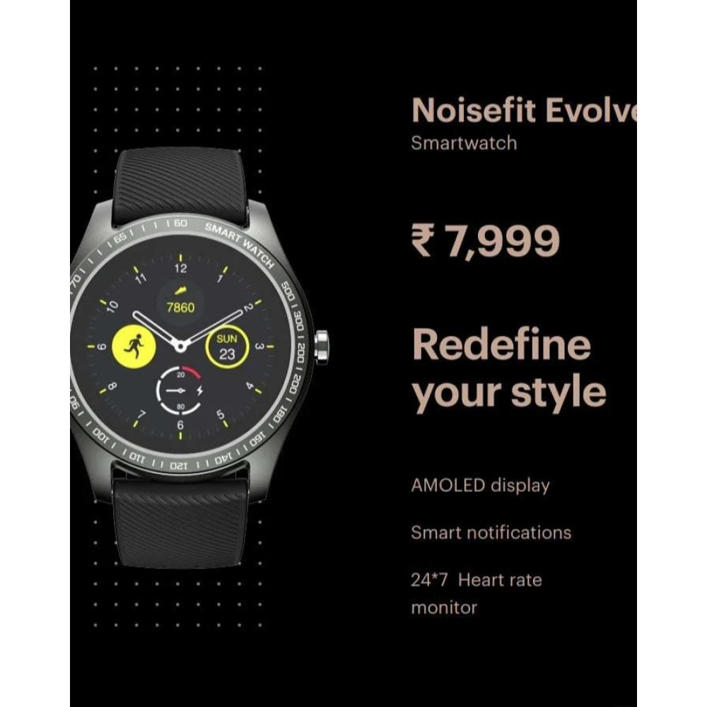 Black Noise Smart Watch,Noisefit Endure And Fusion, For Personal Use