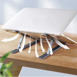 Metal Portable Laptop Stand, with 6 Adjustable Angles