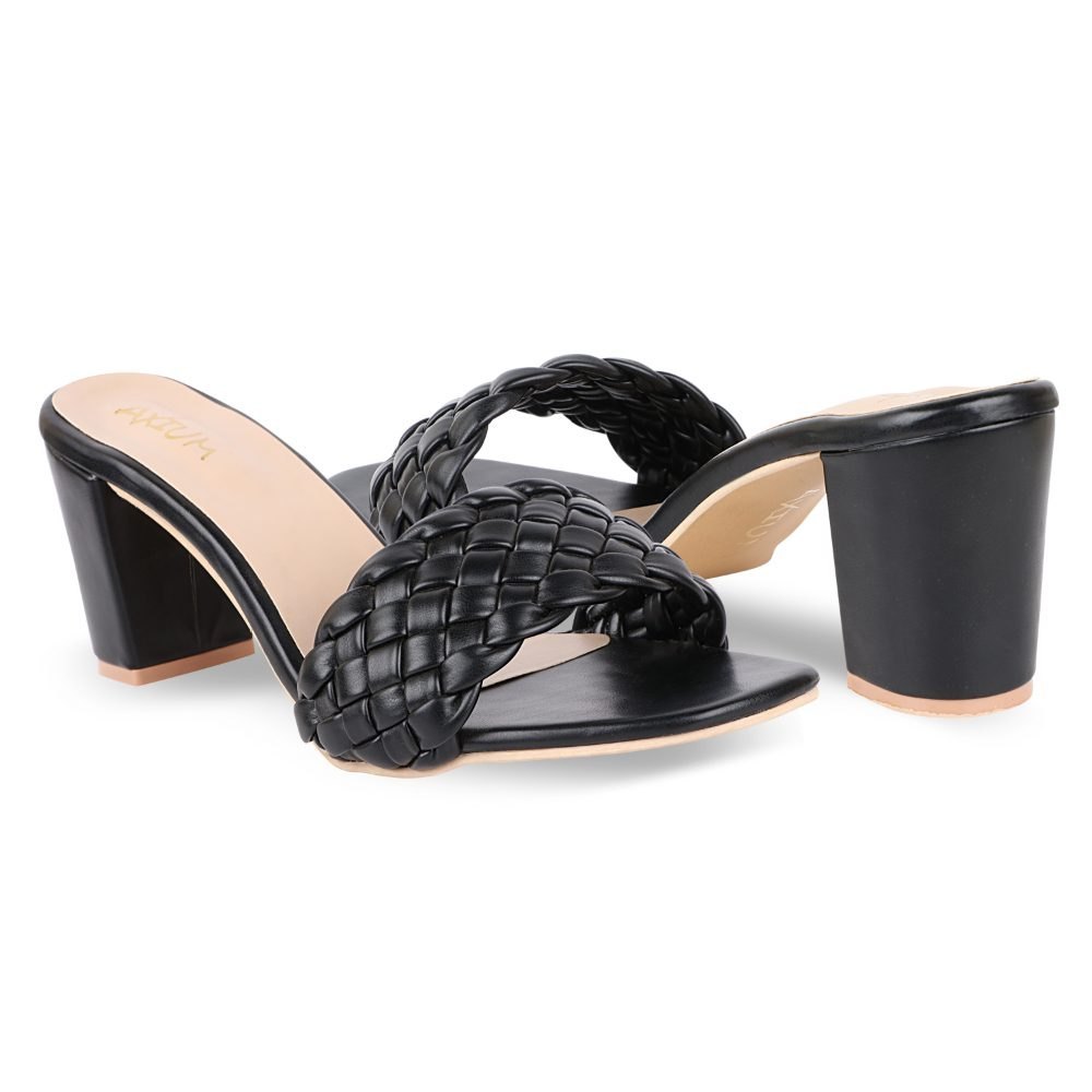 Women Black Clogs Heels Ladies Sandal
