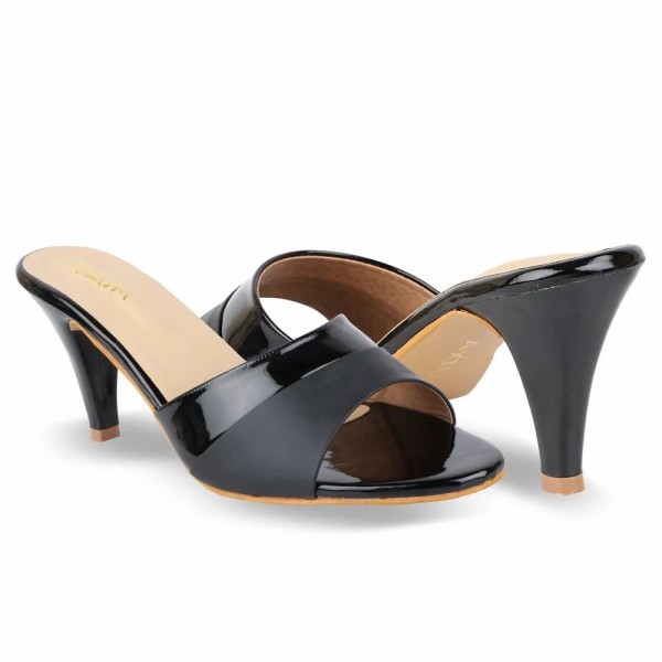Women Black Clogs Heels Ladies Sandal
