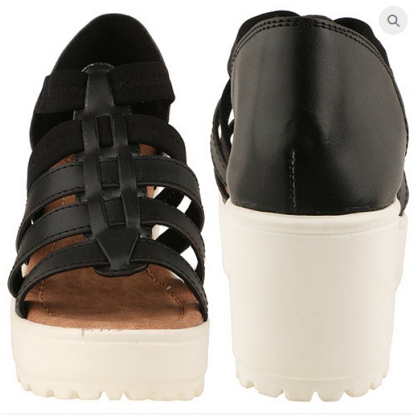 Chalfoot White And Black kareena black heels, Size: 37 and 40
