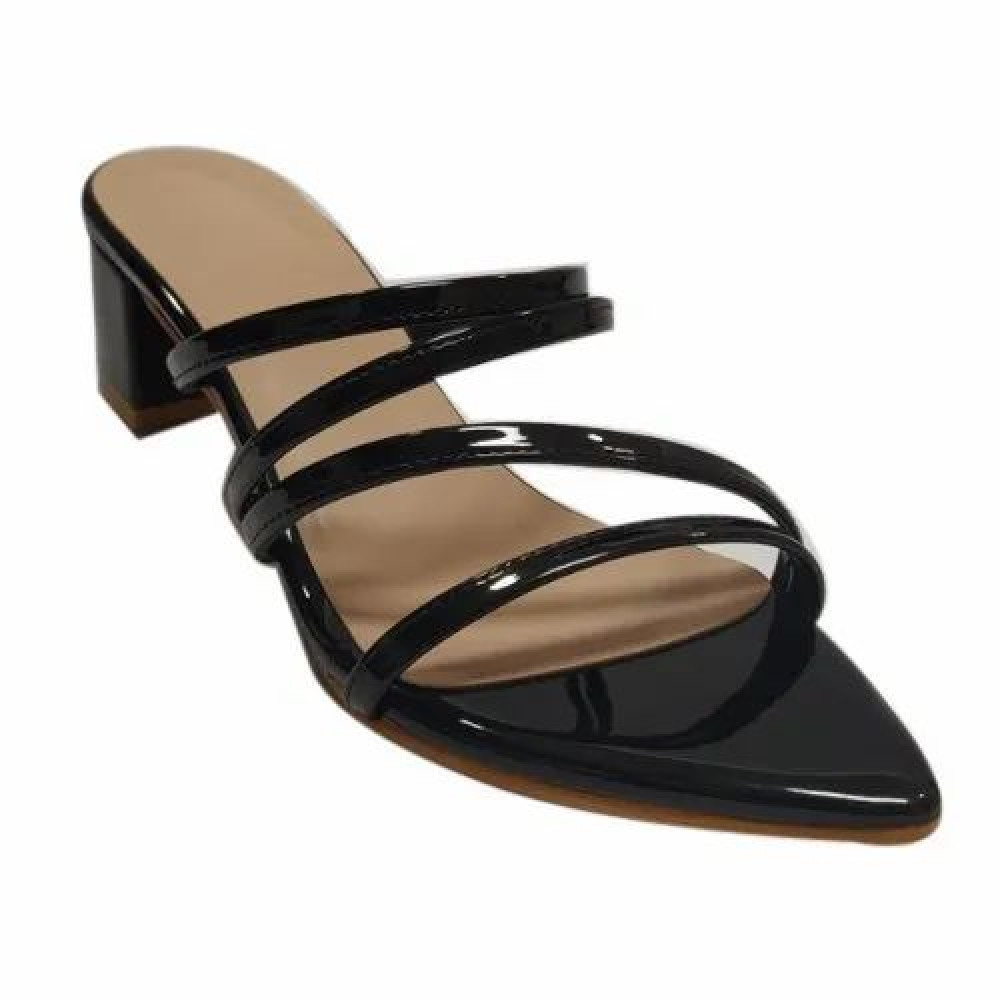 Polka Fancy Block Heel Slipper, Size: 36-42