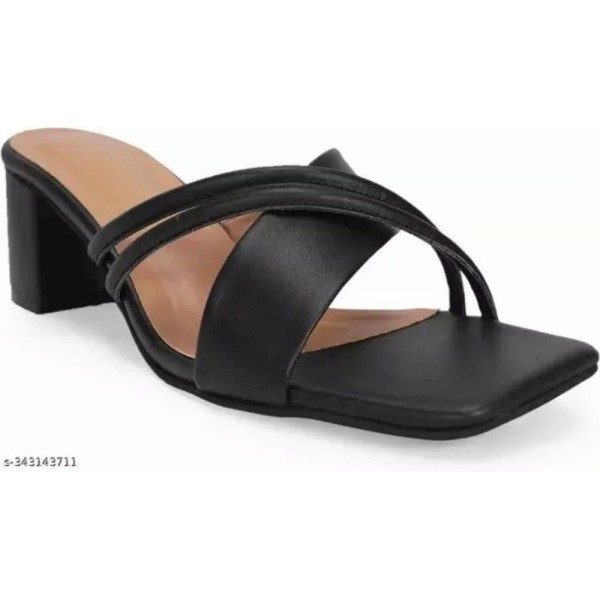 Plain Croslite Party Wear Ladies Sandal, Heels