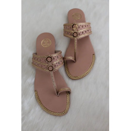 Leather Women Kolhapuri Flat