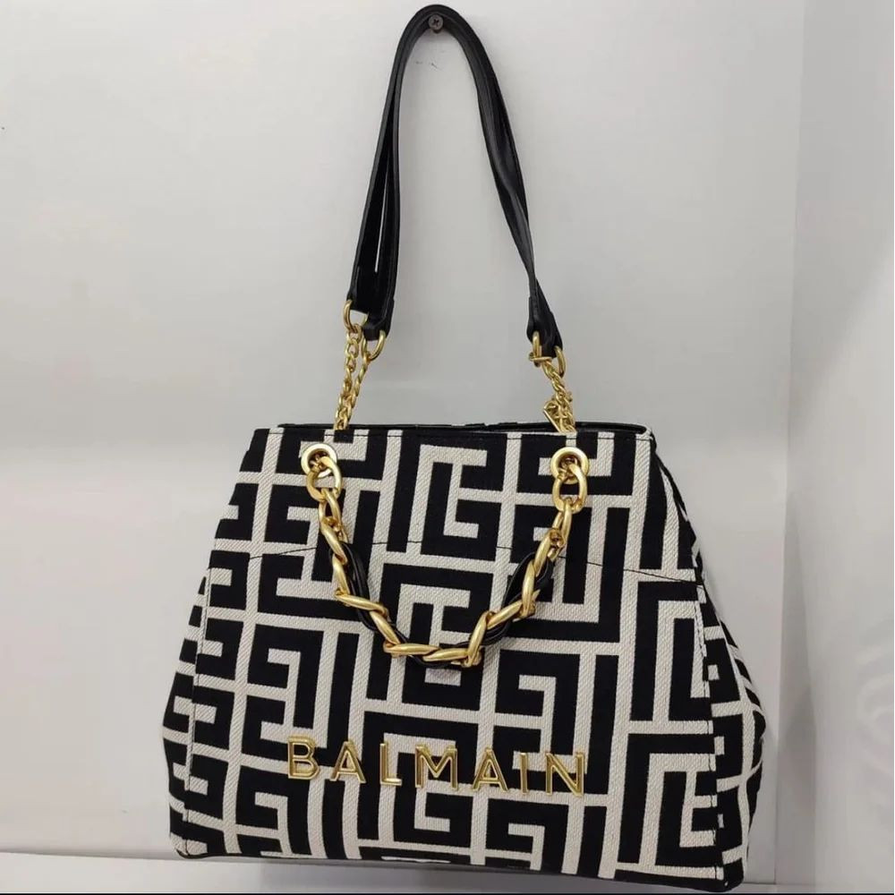 Black Pu Leather Printed Ladies Designer Handbag