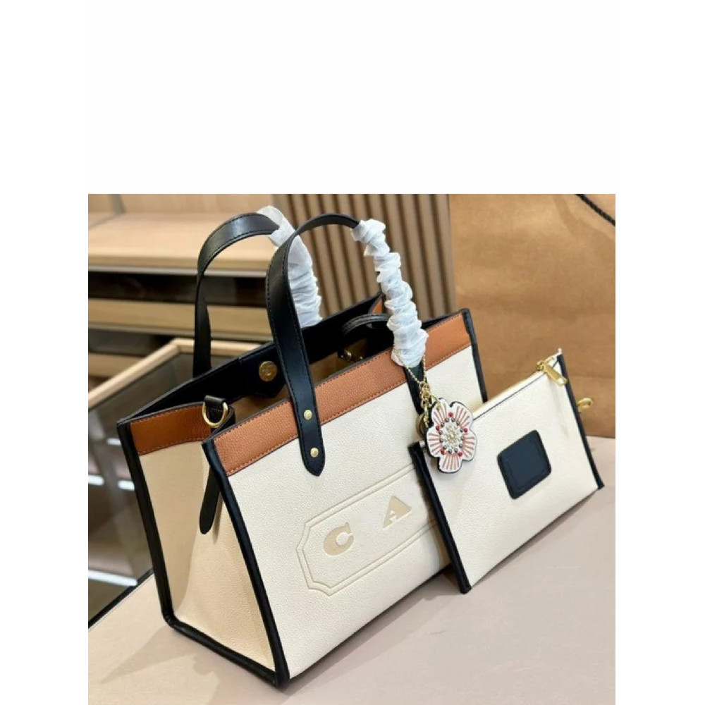 Printed Coach Leather Handbags