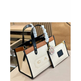 Printed Coach Leather Handbags