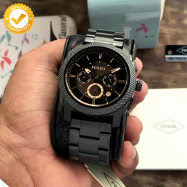 Fossil FS4682 Japanese Brown Dial Stainless Steel Metal Chain Mens Watch