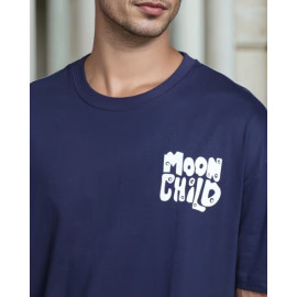  Typographic Back Print Short Sleeve Tshirt