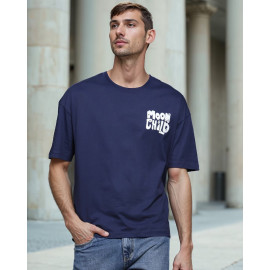  Typographic Back Print Short Sleeve Tshirt