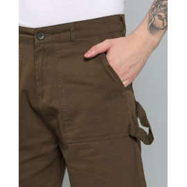 Side Belt Detail Fly With Button Closure City Shorts