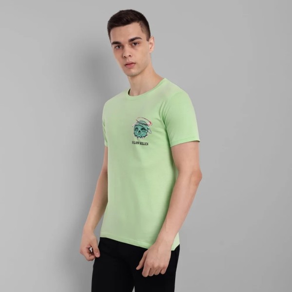 Back Print Cotton T Shirt