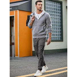 Plain Regular Fit Men Cargo Jeans, 