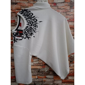 Round Drop Shoulder T Shirt, Half Sleeves, Printed