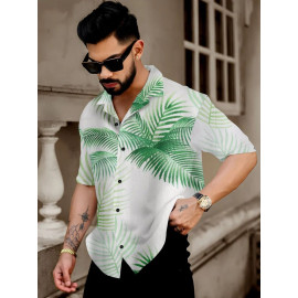Poly Cotton Floral Print Goa Printed Shirts, Half Sleeves, Casual
