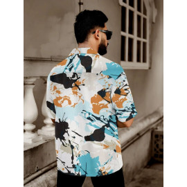 Polycotton Beach Aloha Hawaiian Goa Floral Printed Shirt, Half sleeves