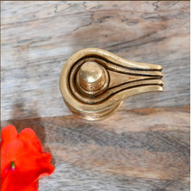 Brass shivaling decor