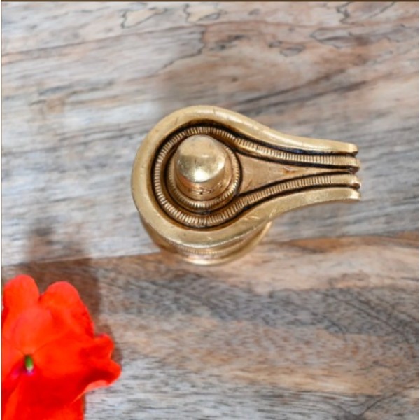 Brass shivaling decor
