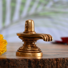 Brass shivaling decor