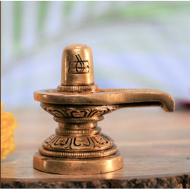 Brass shivaling decor