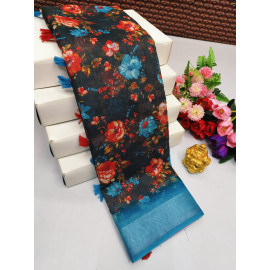 Special premium linen cotton sarees