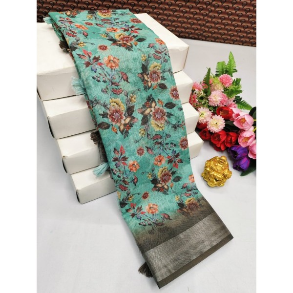 Special premium linen cotton sarees