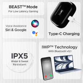 Black Boat Earbuds, 161, Mobile