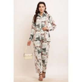 Ladies Printed Co ord Set in Exclusive Print.