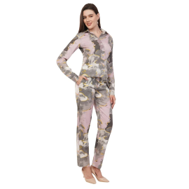 Shirt Style Printed Women Co-ord Set