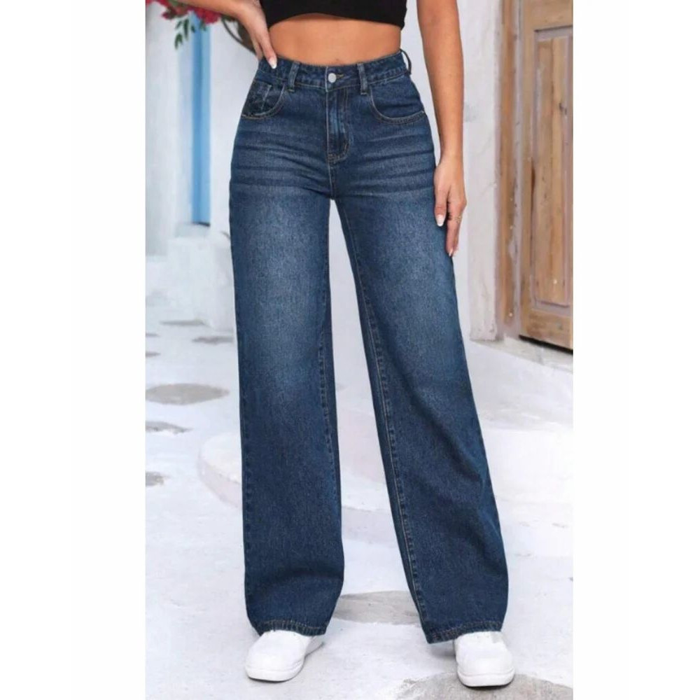 Women High Waist Straight Fit jeans