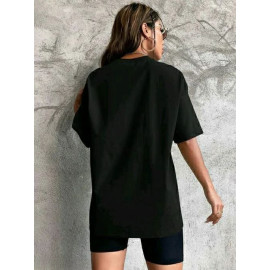 Half Sleeve Oversize T Shirt Womens, Casual Wear